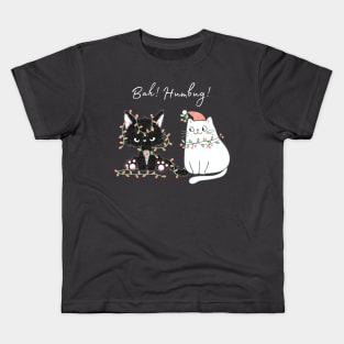 Bah Humbug Holiday Cats Kids T-Shirt